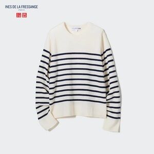 Uniqlo Ines de la Fressange 100% cashmere striped sweater